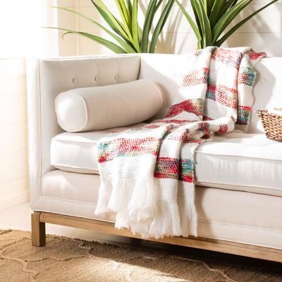 SAFAVIEH Melsi 50 x 70 Inch Wool Throw, Bohemian Sofa or Bed Accent