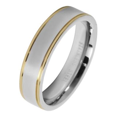 Partnerring AKZENT "Deep Breath, langlebig" Gr. 76, bunt (bicolor), Fingerringe, Herren, 76, Edelstahl