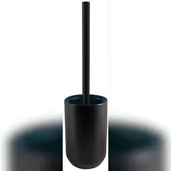 Spirella WC Bürste Toilettenbürste Klobürste "Jaro" Steingut 11 x 41,5 cm - Petrol Schwarz