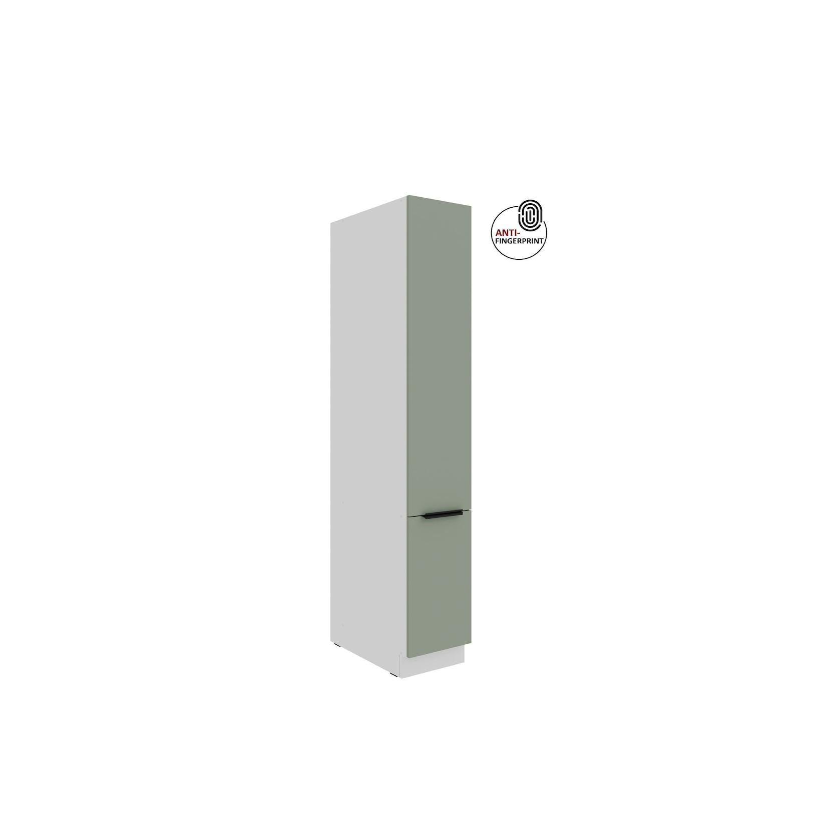 Küchen Apothekerschrank 30 cm ARIA Aquamarin Anti Fingerprint Küchenzeile Küchenblock