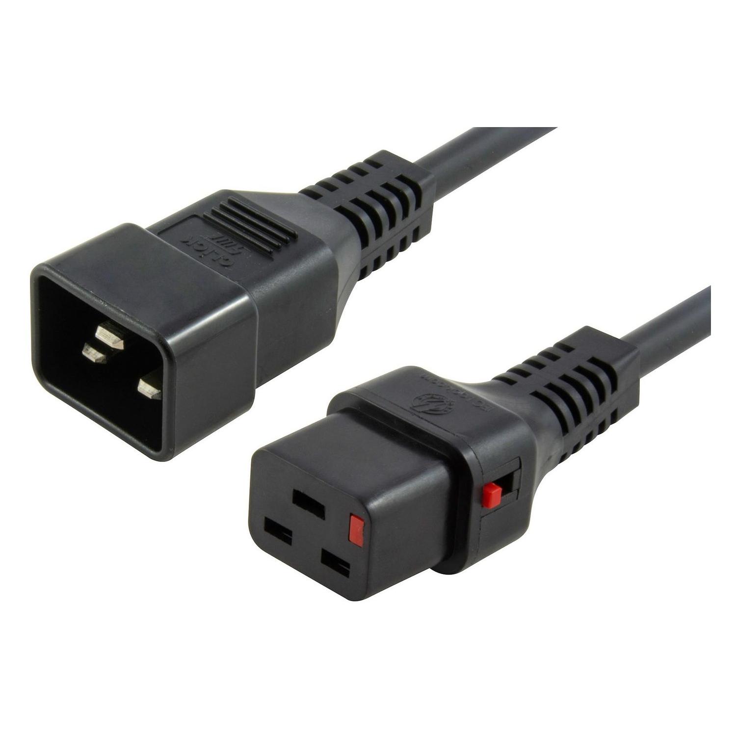 MicroConnect IEC Male C20 to C19 IEC Lock (2 m) (PC1285)