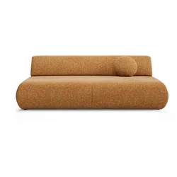 BETTSOFA DELTA Orange Geflochtener Stoff mit Schlaffunktion