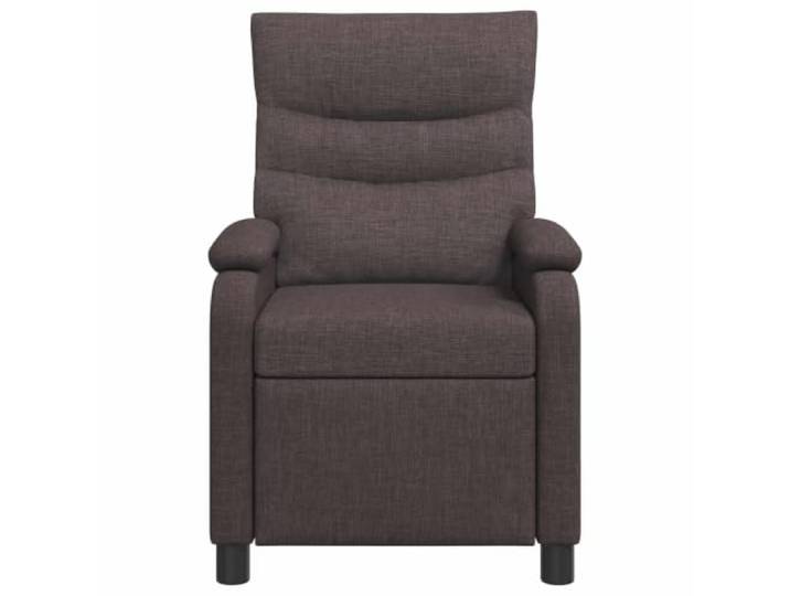 Sessel Recliner Dunkelbraun mit Polyestergewebe Verstellbar 115-160 Grad Winkel- und Höhenverstellung, Metall-Verbundkonstruktion, Schaumstofffüllung, moderner Stil