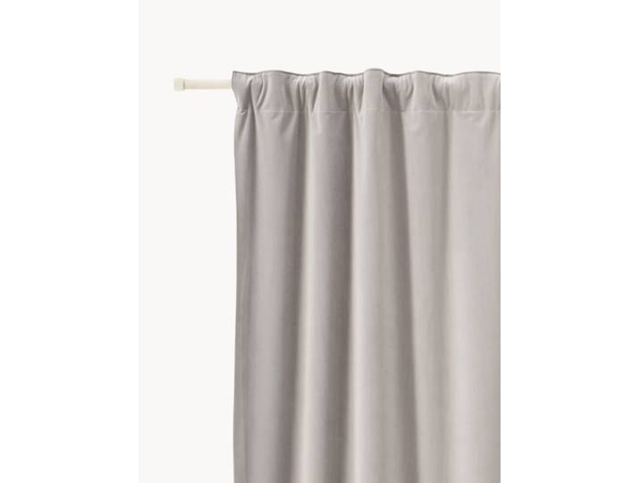 Rideaux en velours multi-bandes Rush, 2 pièces, larg. 135 cm