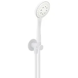 Herzbach Deep White Wannenset 23.914600.1.07 mit Konushalter/Brauseanschlussbogen, weiß matt