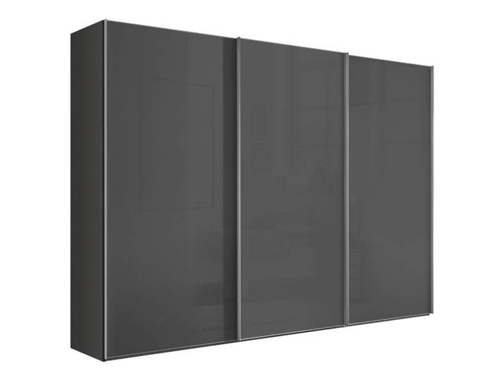 Schwebetürenschrank 249/222/68 cm Dunkelgrau