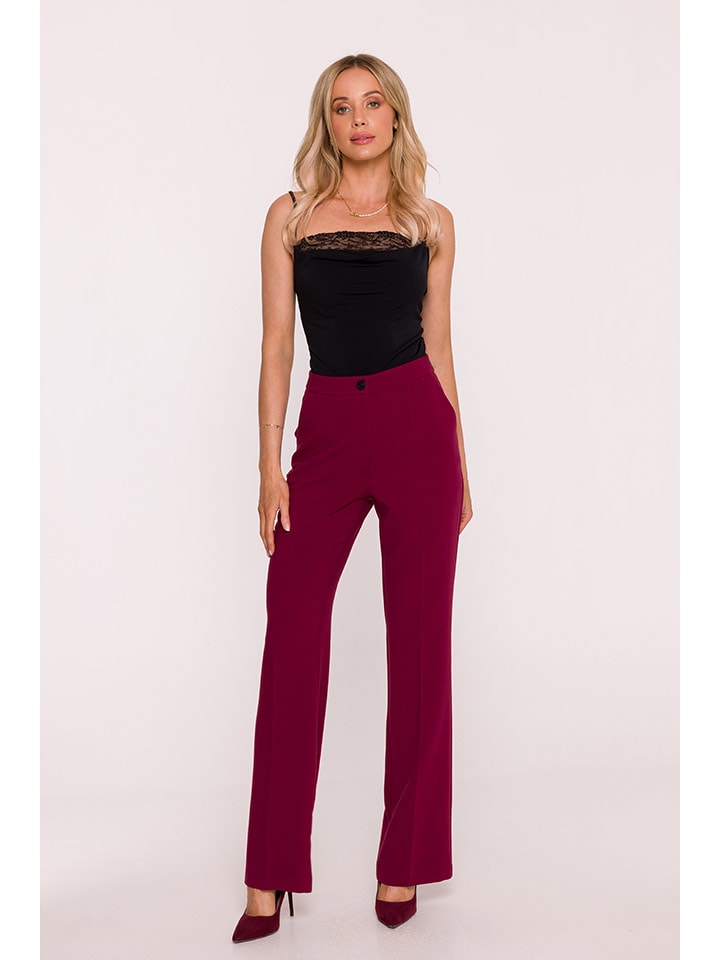 Stylove Marlenehose in Bordeaux - S