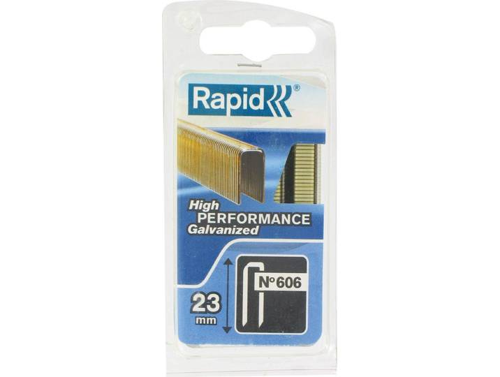 Rapid Tools 40109530 Agrafes à dos étroit Rapid\, type 606\, 23 mm\, petit paquet