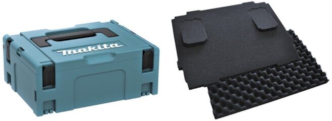 Set Makita: MAKPAC Gr. 2 821550-0 + Polster-Set 20 mm 2-tlg. für Werkzeugkoffer