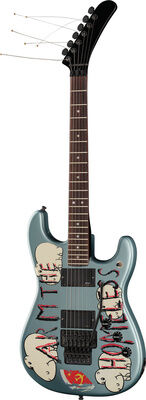 Fender Tom Morello Arm The Homeless Blue Ice Metallic avec artwork
