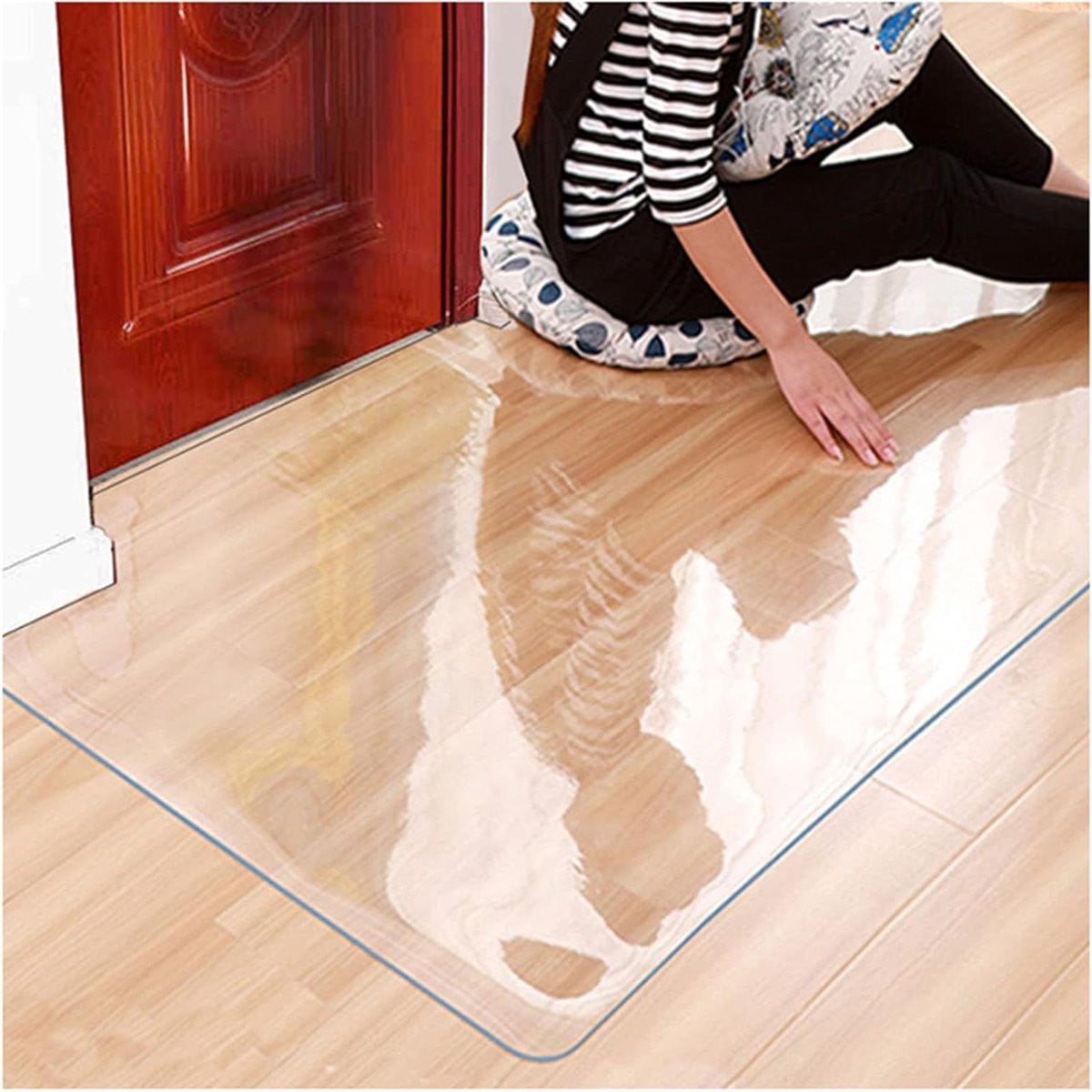 Merkloze Transparante Stoelmat Vloerbeschermer voor Kantoorwerkplek - 100 x 200 cm