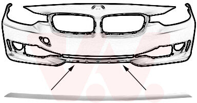 Van Wezel Zier-/schutzleiste, Kühlergitter 0670485 Mitte Für Bmw