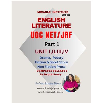 English Literature UGC NET JRF, Taschenbuch von Abha Bhardwaj Sharma, Notion Press Media Pvt. ltd