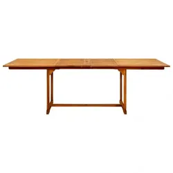Garten-Esstisch Massivholz Akazie V1 | vidaXL : Größe - 240 x 100 x 75 cm