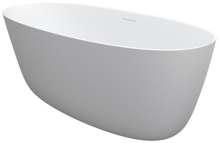 RIHO Oval freistehende Badewanne, SOLIDSurface, 160x72x56,5cm, B129001105