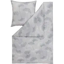 ESTELLA Mako-Jersey-Bettwäsche Isabella 135 x 200 cm Jersey Grau Platin