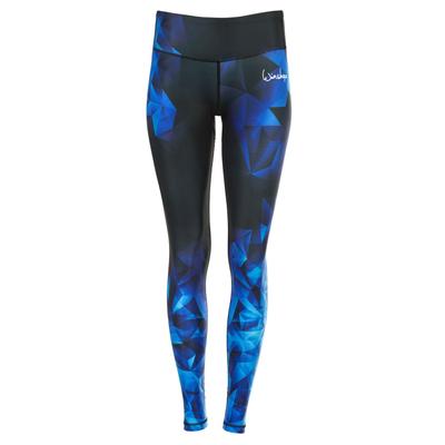Leggings WINSHAPE "AEL102-Brilliant", Damen, Gr. XS, Normalgrößen, blau (saphir), 80% Polyester, 20% Elasthan, Hosen Leggings, mit leichtem Kompressionseffekt
