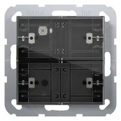 GIRA Tastsensor KNX Unterputz 4-fach 4pkt LED 505600 inklusiveAnkoppl mit Thermostat