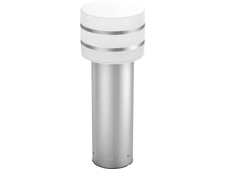 Stehlampe aussen Philips Hue silber Aluminium 806 lm B 170 mm Smart Home fähig - LED - Lichtfarbe: Extra warmweiss - LED Energiesparlampen