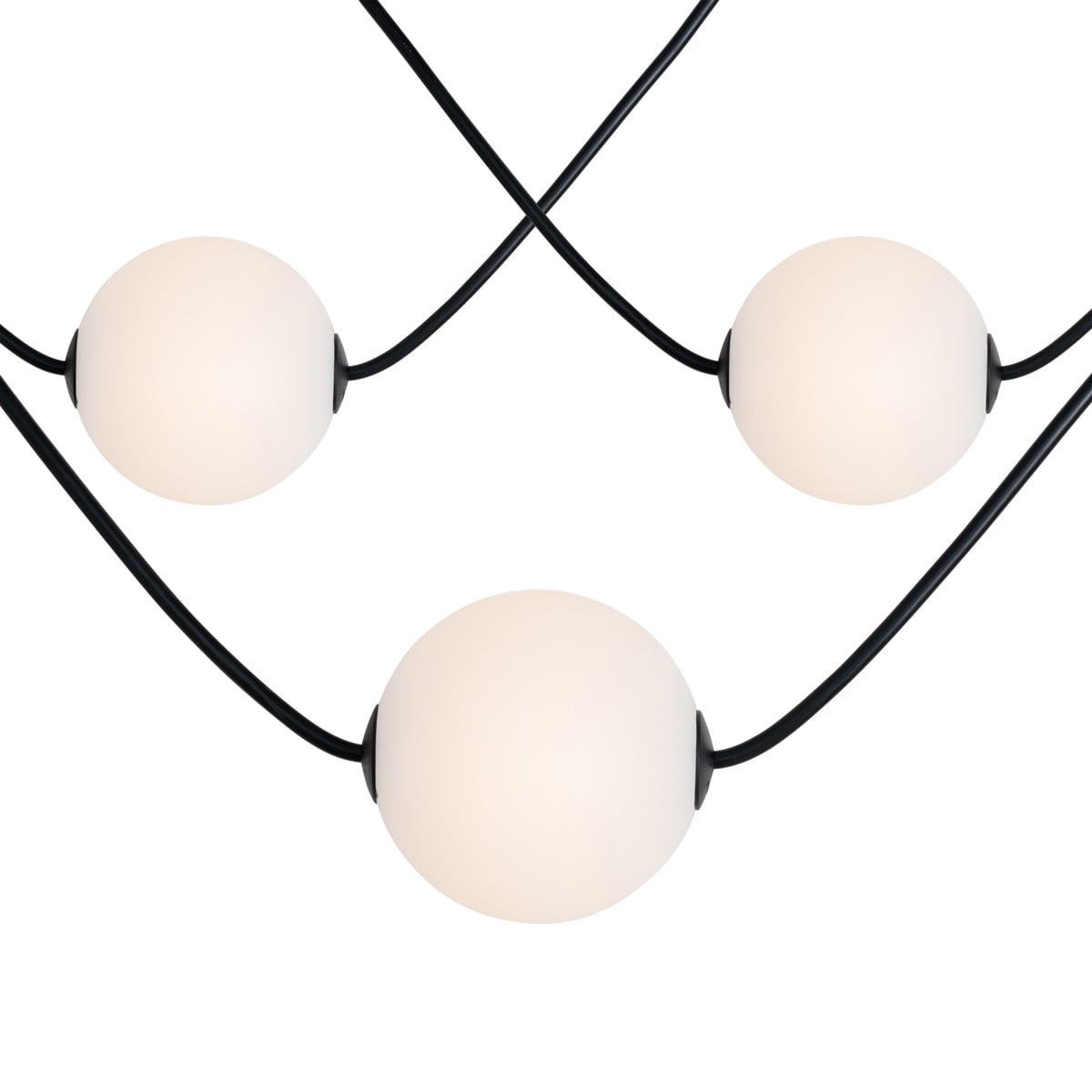 Qazqa Modern Buiten Lichtsnoer met 28 LED Spheres in Warm Wit, 16M, IP67