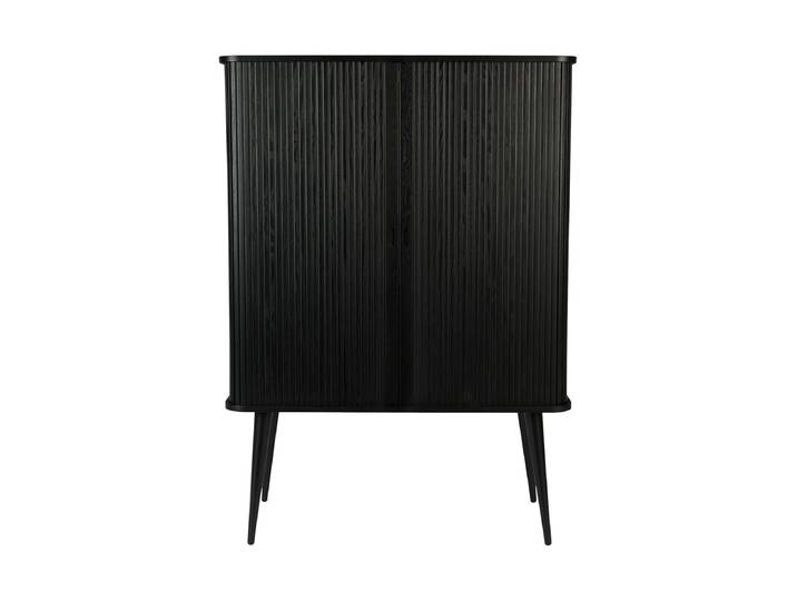 Grosses Design Highboard „Barbier“ Eiche Schwarz Zuiver