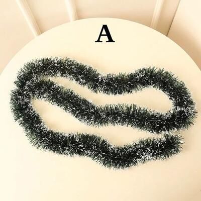 Inspired Living 2m Classic Christmas Ribbon Garland For Tree, Mantel & Party Decor a
