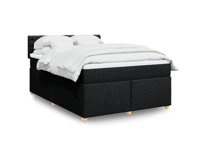 RJPLMFV Lattenrost, Matratze, Schwarz, 140 x 190 cm, Polyestergewebe Individuelle Taschenfedern, abnehmbarer Bezug, inkl. Latten, personalisierbar