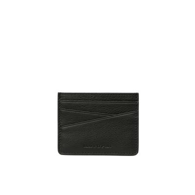 Kartenetui MARC O'POLO "aus edlem Rindleder", Damen, schwarz, Leder, unifarben, Kleinlederwaren