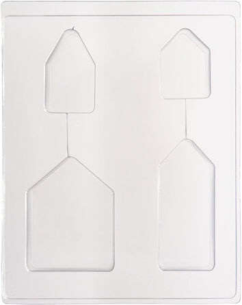 Gießform "4 Häuser", 5,5 - 10,5 cm