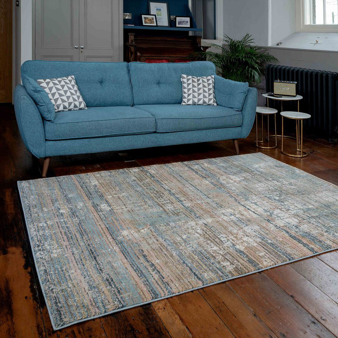 Rio Emeril Abstract Area Rug Blue Rectangle 160 x 230cm