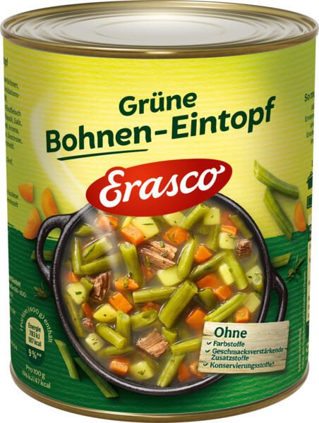 Erasco Grüne Bohnen Eintopf 800,0 g 128484001