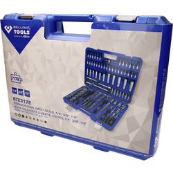 Brilliant Tools Steckschlüsselsatz zöllig Vierkant 172teilig BT023172