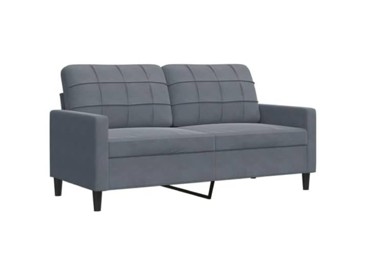 vidaXL 2-Sitzer-Sofa Dunkelgrau 140 cm Samt