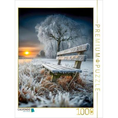 CALVENDO Puzzle Eine Holzbank am Wegesrand | 1000 Teile Lege-Größe 64x48cm Foto-Puzzle für glückliche Stunden, Sonstige von , Calvendo Puzzle