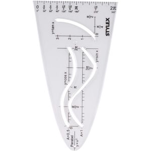 Stylex Parabel 42002 Schablone, mit Sinus, Kosinus und Tangens