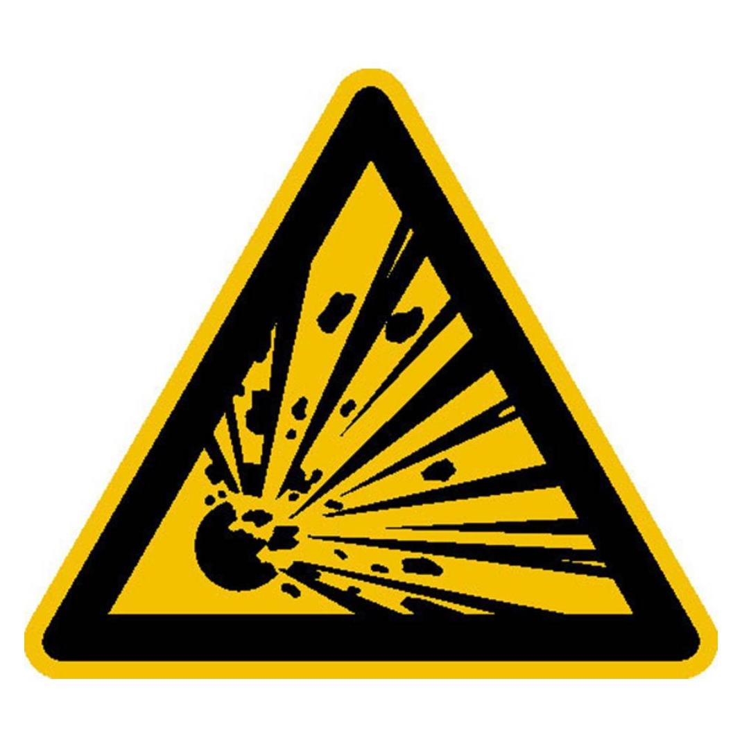 Wolk Warnschild Explosionsgefährliche Stoffe Folie selbstklebend 100 mm ISO 7010 1 St (21.0157)