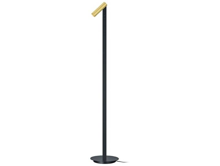 Bankamp Designer-Stehlampe Spot Messing matt mit blank abgesetzt Eisen/Aluminium/Acryl 3020 lm Dimmbar H 120 cm - LED - Lichtfarbe: Extra warmweiss - LED Energiesparlampen