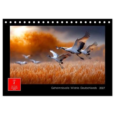 Geheimnisvolle Wildnis Deutschlands (Tischkalender 2027 DIN A5 quer), CALVENDO Monatskalender