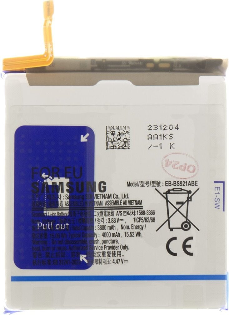 Samsung Batterij EB-BS921ABE Li-Ion 4000mAh Service Pack