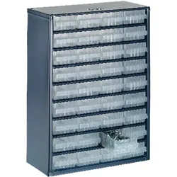 Schubladen-Magazin mit 36 Laden Typ 150-01 blau - blau