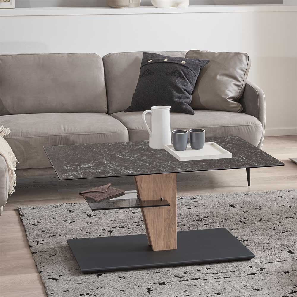 Pharao24.de Designercouchtisch durch Körperdruck verstellbar Made in Germany