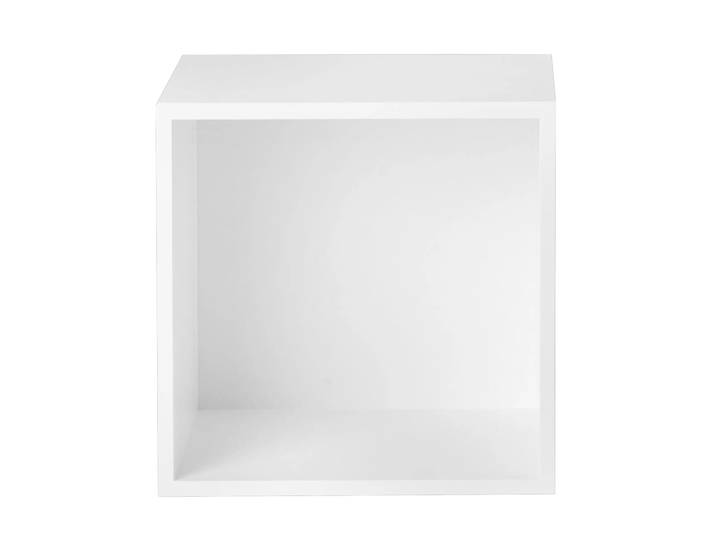 Muuto Stacked 2.0 Regalsystem mit Rückenplatte, medium Weiß