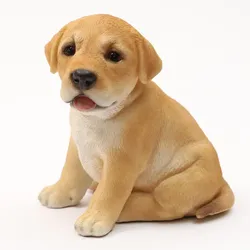 MARELIDA Hund LEO Dekofigur Tierfigur Labrador Welpe wetterfest 16,5cm