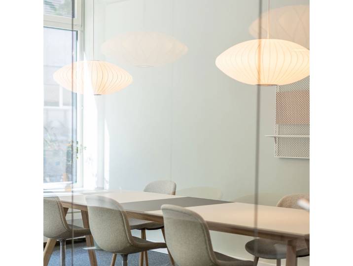 Nelson Saucer Bubble M Hängelampe, Ø 63,5 cm, weiß - HAY - Wohnzimmer - Design - Kunststoff - Einflammig