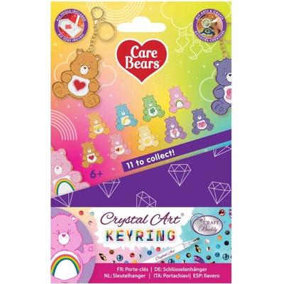 Craft Buddy CAKC-32CBC08 - Crystal Art Keyring, Care Bears Blind Bag, Schlüsselanhänger, Diamant-Malerei-Set