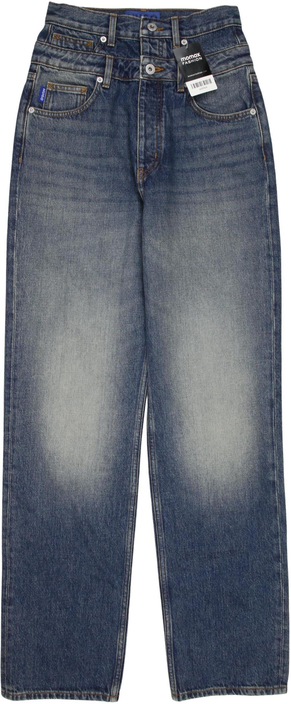 Hugo by Hugo Boss Damen Jeans, Blau, Gr. W27, Baumwolle - Second Hand
