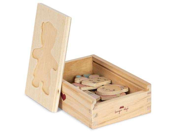 Holz-Teddy-Anziehpuzzle FSC
