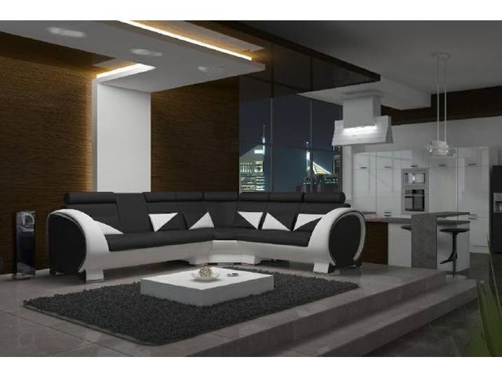 JVmoebel Ecksofa Eckcouch in Leder mit USB-Anschlüssen und Farbwahl, Made in Europa
