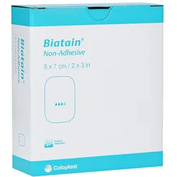 Biatain Schaumverband 5x7 cm nicht hafte 10 St