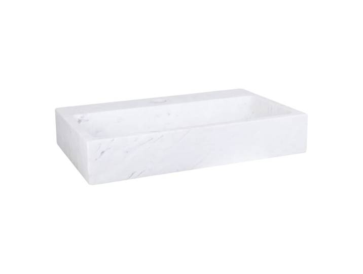 Lavabo blanc marbre h7xl24xl38cm